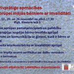 Apmācības brīvprātīgajiem palīgiem ģimenēm ar “īpašiem” bērniem