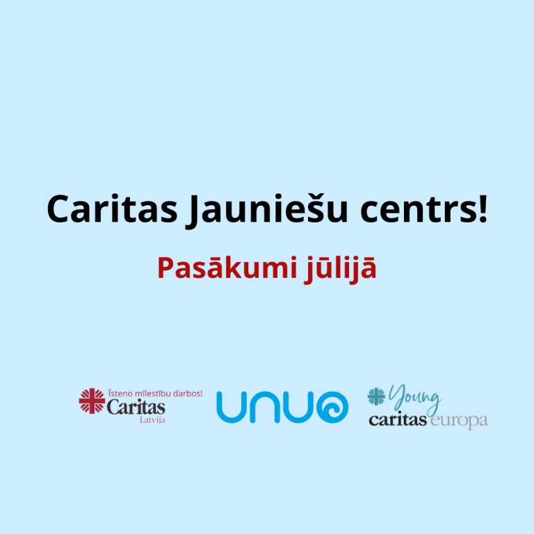 Caritas Jauniešu centra aktivitātes jūlijā