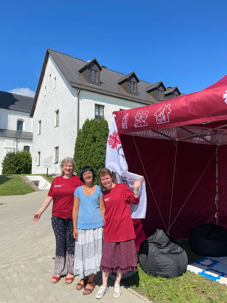 “Caritas Latvija” telts Aglonā