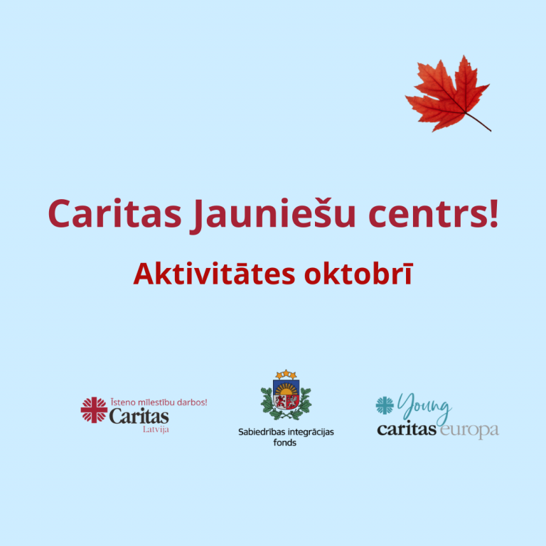 Caritas Jauniešu centra aktivitāšu plāns oktobrim!