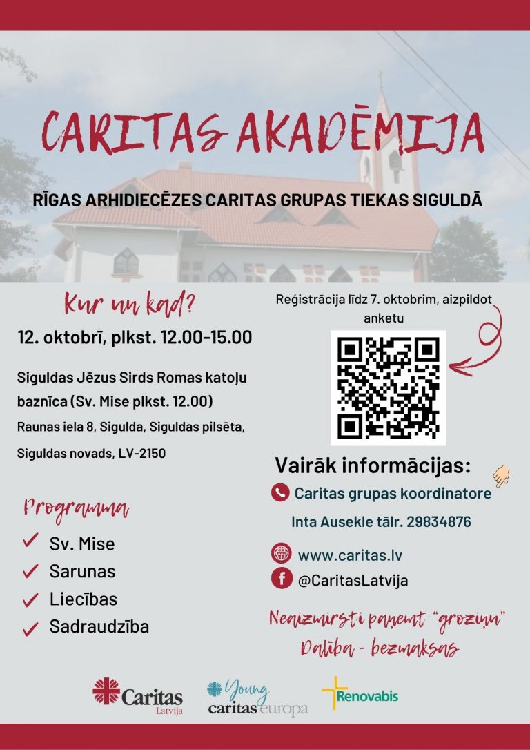Tikšanās draudžu Caritas brīvprātīgajiem – esošajiem un interesentiem