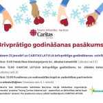 Aicinām pievienoties Caritas brīvprātīgo godināšanas pasākumam 31. janvārī