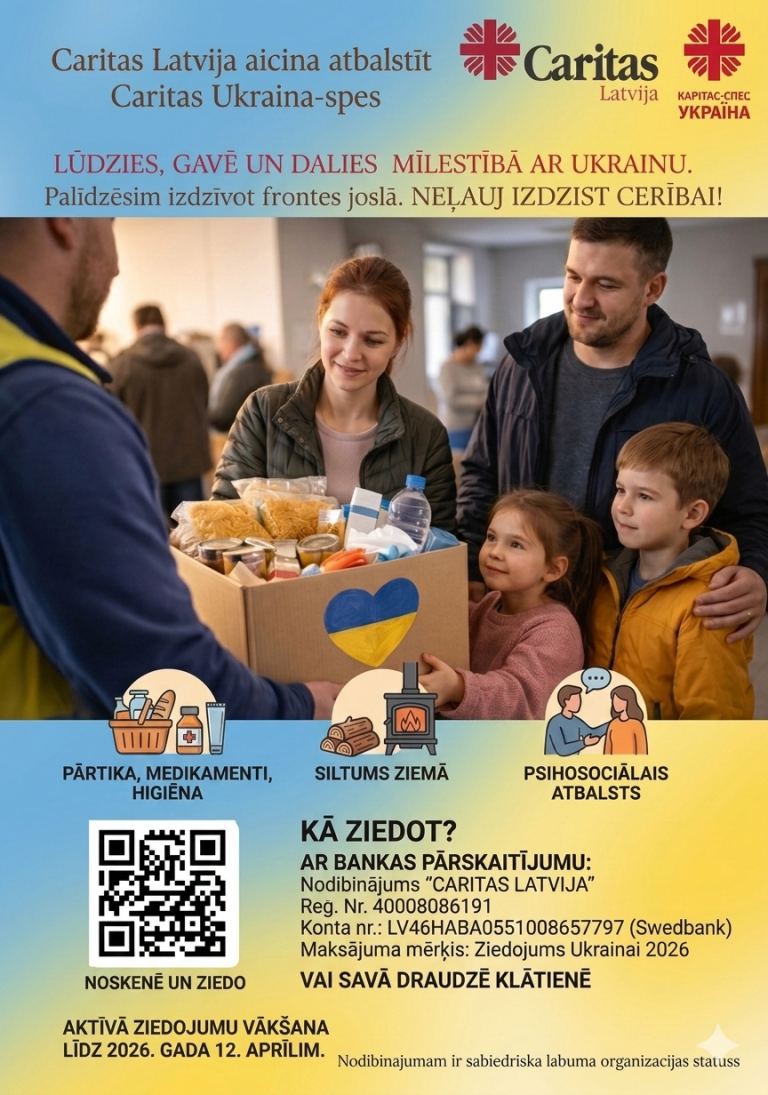 Palīdzēsim izdzīvot frontes joslā: Neļauj izdzist cerībai!