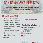 Aicinām uz Caritas apmācībām Aglonā.