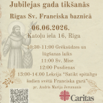 “Caritas Latvija” aicina uz Svētā Asīzes Franciska jubilejas gada pasākumu Rīgas Sv. Franciska baznīcā.