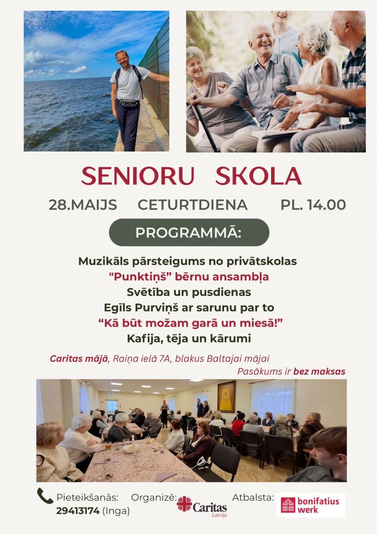Mīļi gaidām uz “Senioru skolu”!