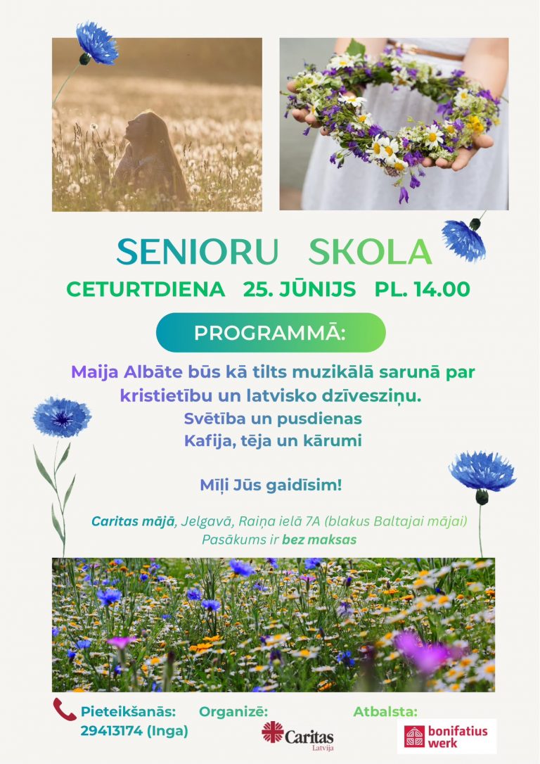 Aicinām uz senioru pasākumu 25.06.26